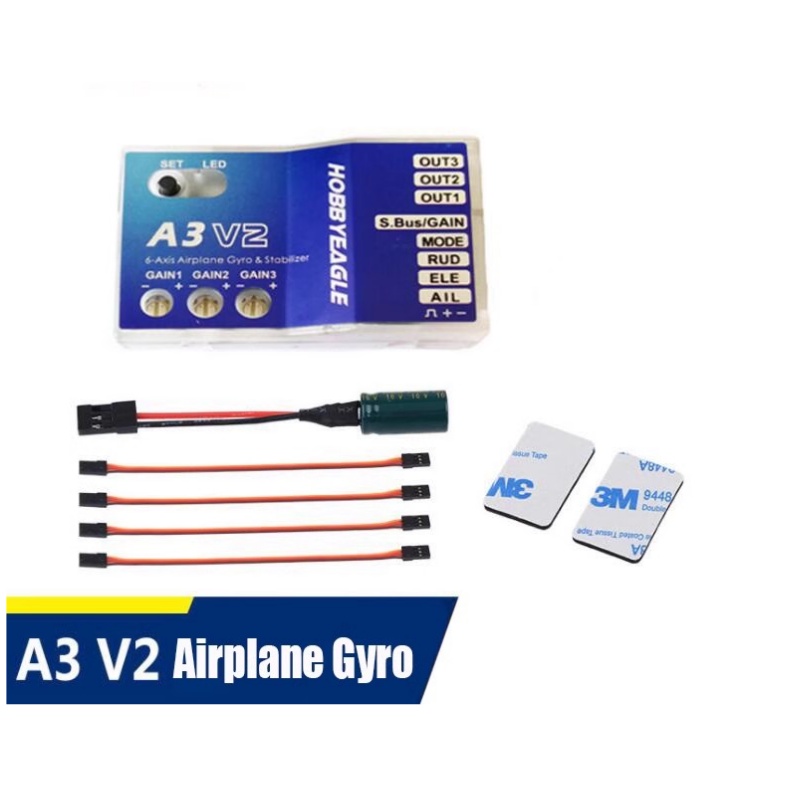 Rc Helicopter Gyro - A3 V2 Vluchtcontroller Stabilisator 3-assige Gyro