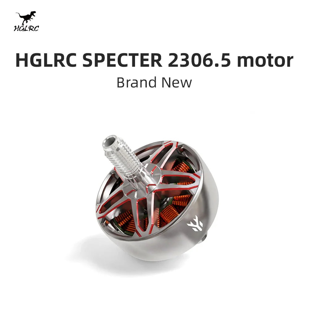 Rc Helicopter Motor - HGLRC SPECTRE 2306.5 5-6S/1900KV Borstelloze Motor