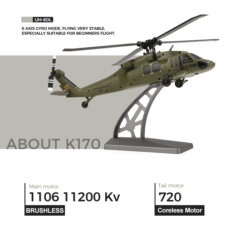 UH-60L Borstelloze RC Helikopt - Rc Helicopter Gyro recensie en prijs